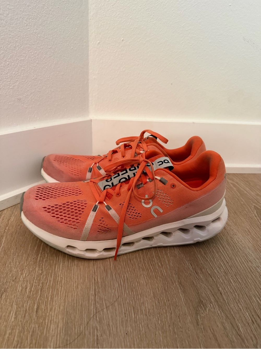 On Running Cloudsurfer Men's Size 11.5 Flame White Orange Sneakers - Picture 5 of 10